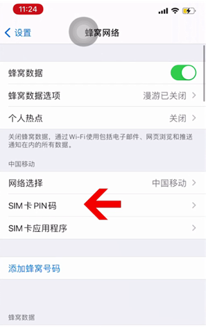 务川苹果14维修网分享如何给iPhone14的SIM卡设置密码 