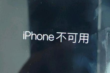 务川苹果服务网点分享锁屏界面显示“iPhone 不可用”如何解决 